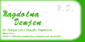 magdolna demjen business card